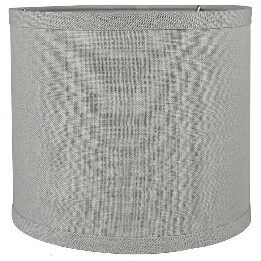 Abat-jour tambour classique en lin lisse, taille inférieure : 8 à 16