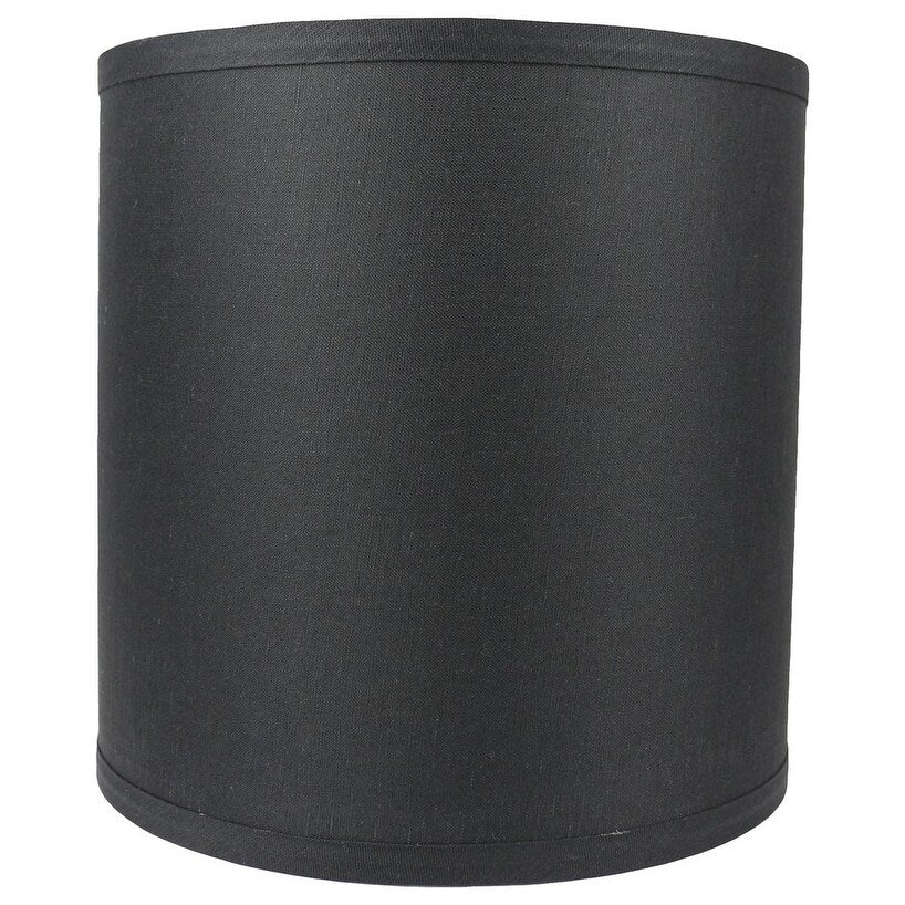 Abat-jour tambour classique en lin lisse, taille inférieure : 8 à 16