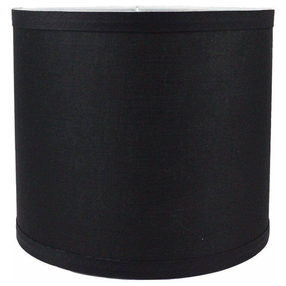 Abat-jour tambour classique en lin lisse, taille inférieure : 8 à 16