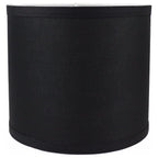 Abat-jour tambour classique en lin lisse, taille inférieure : 8 à 16