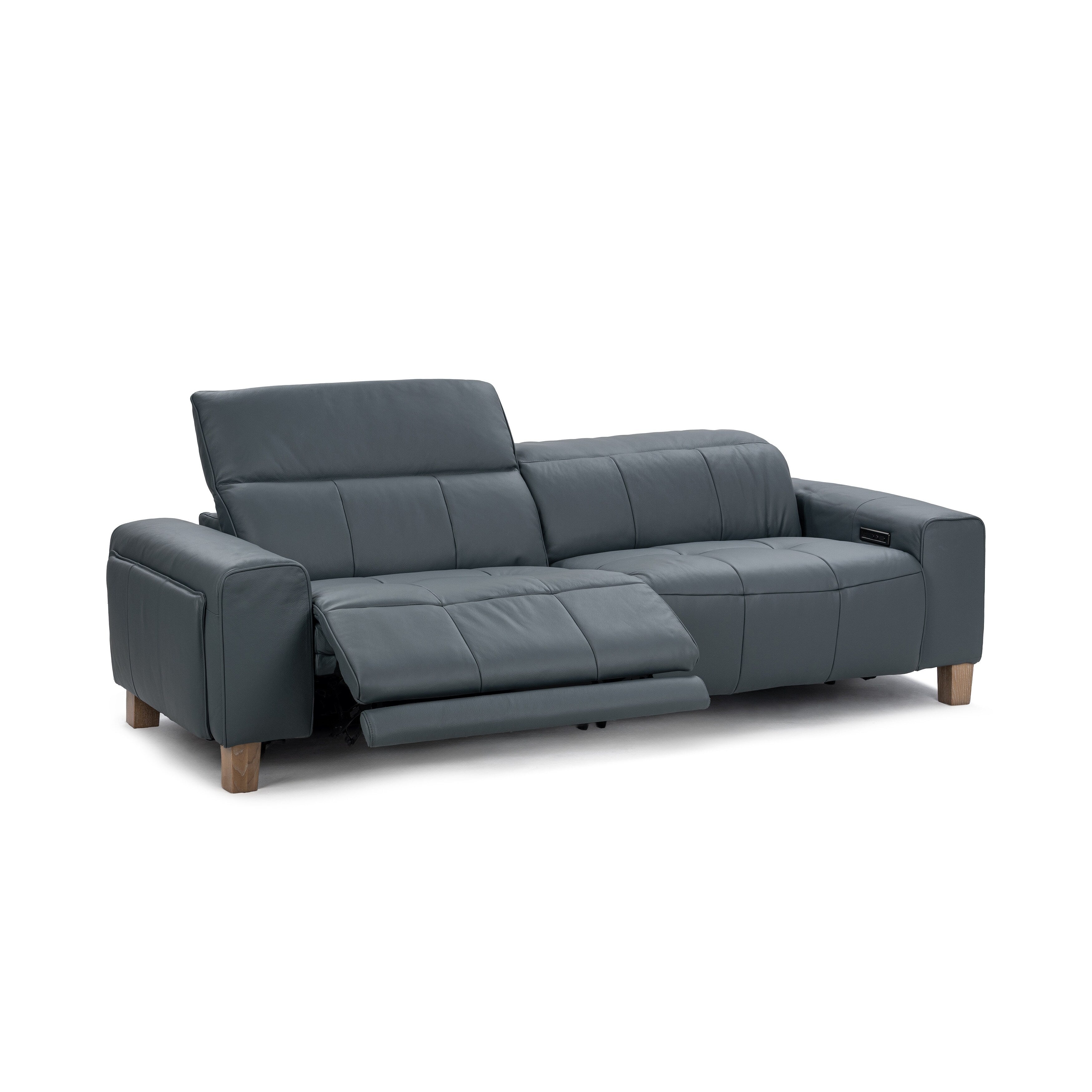 Canapé inclinable électrique Alea Zero Gravity de Classic Home en cuir rembourré