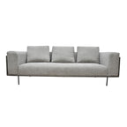 Canapé en tissu et cuir Sinclair de Classic Home