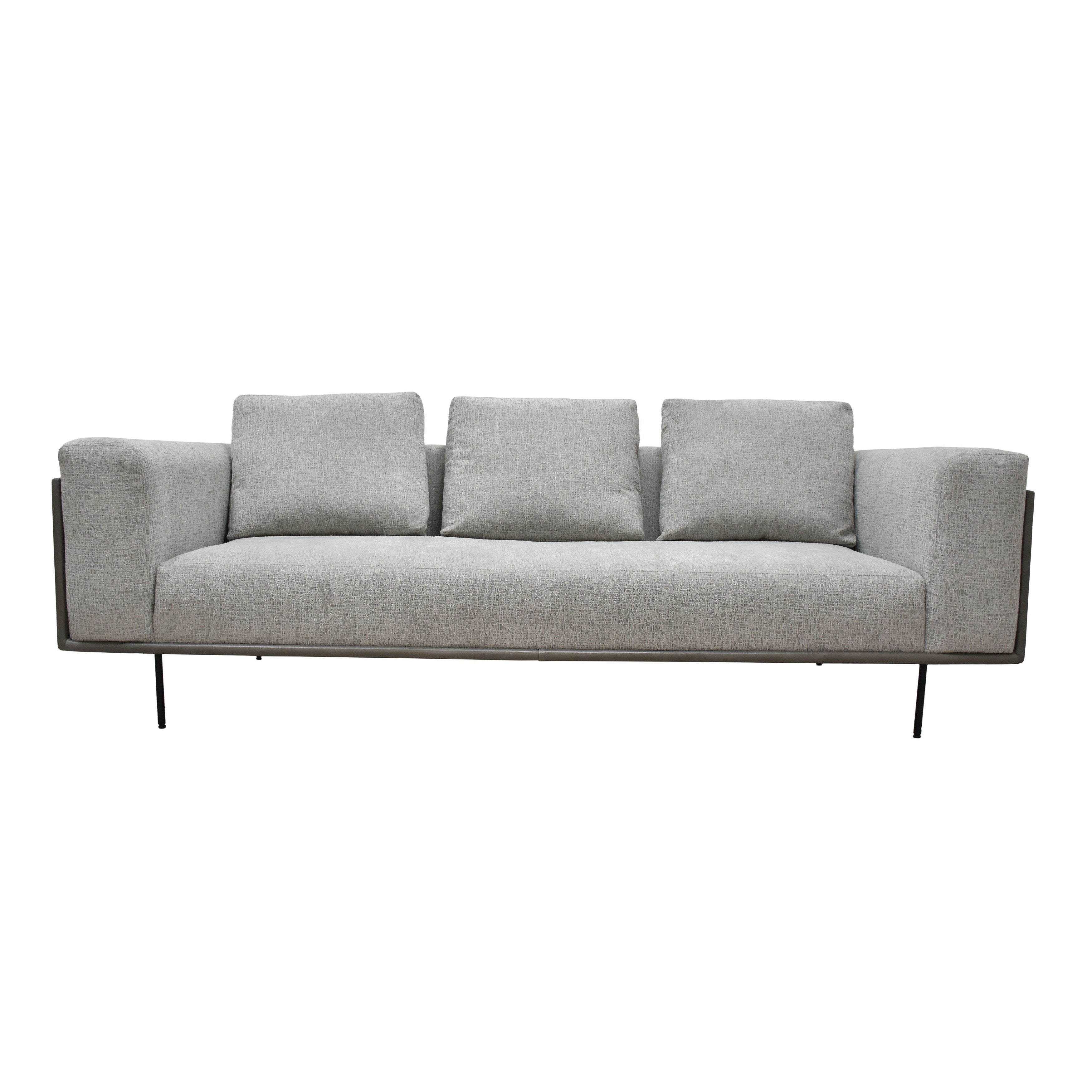 Canapé en tissu et cuir Sinclair de Classic Home