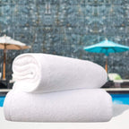 Lot de 2 serviettes de bain géantes CTT Arsenal 100 % coton turc - 35 pouces de large x 70 pouces de long