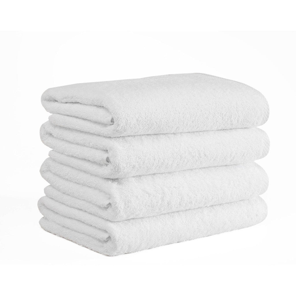 Lot de 4 serviettes de bain blanches CTT Arsenal 100 % coton turc - 27 x 54