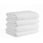 Lot de 4 serviettes de bain blanches CTT Arsenal 100 % coton turc - 27 x 54