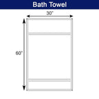 Ensemble de 3 draps de bain géants 100 % coton turc CTT Arsenal