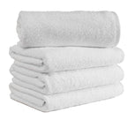 Lot de 4 serviettes de bain blanches CTT Arsenal 100 % coton turc - 27 x 54