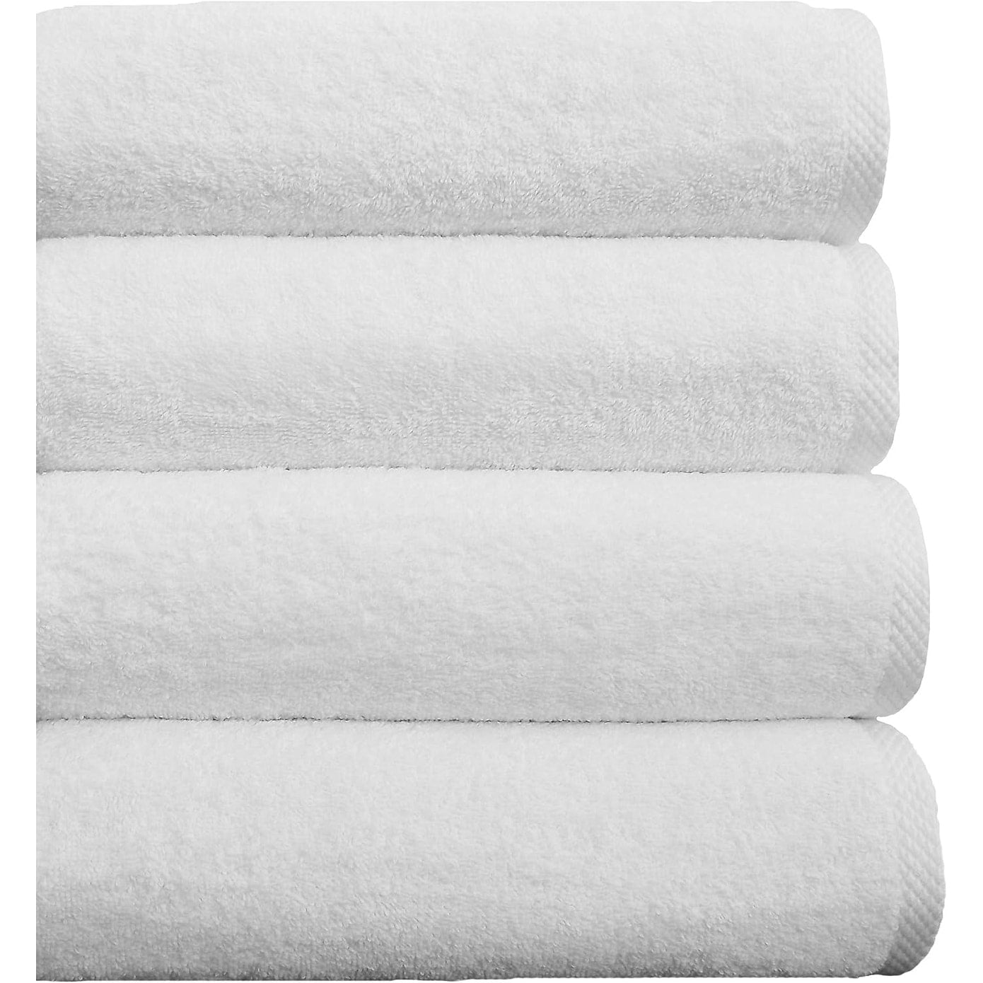 Lot de 4 serviettes de bain blanches CTT Arsenal 100 % coton turc - 27 x 54