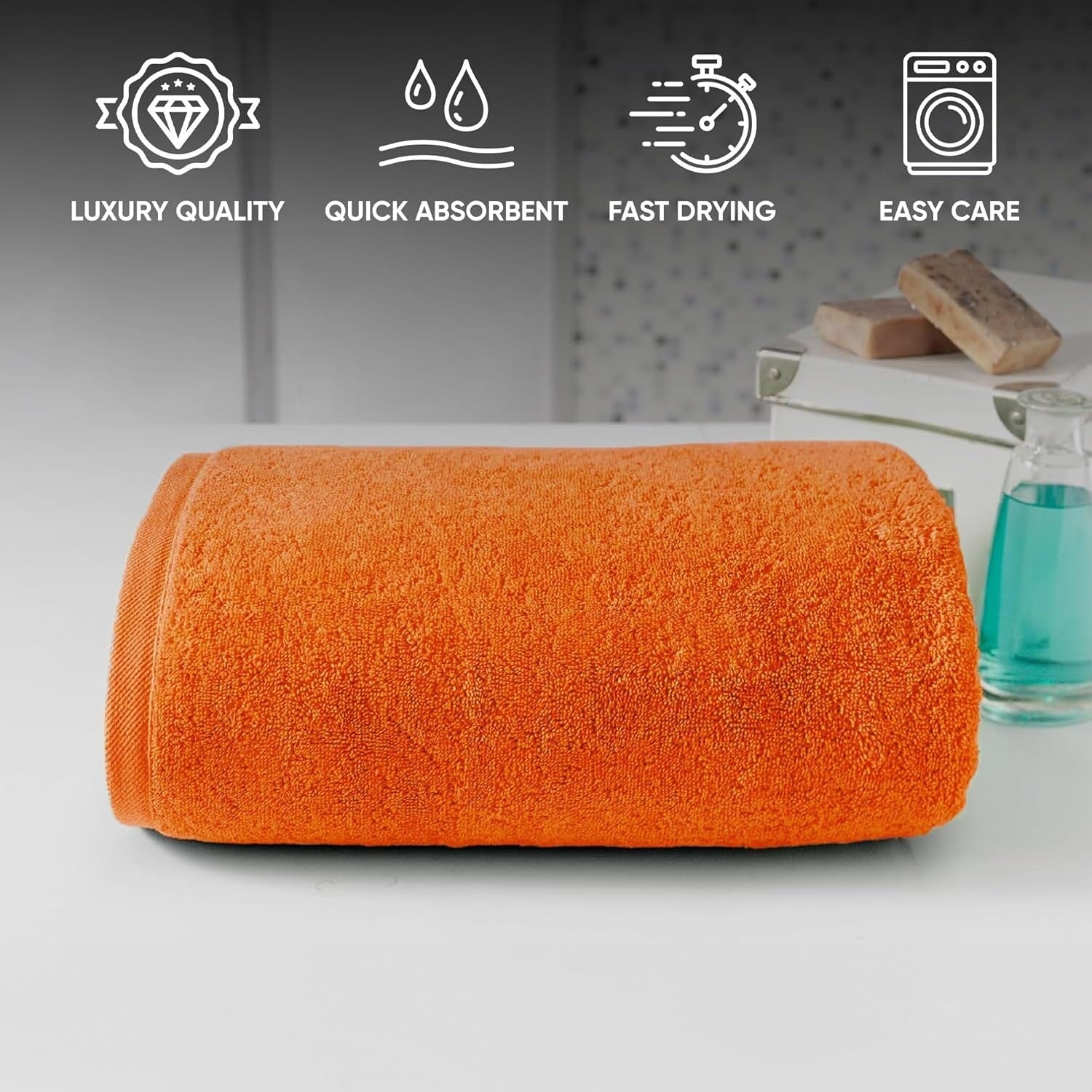 Serviettes turques classiques - Drap de bain Cambridge 100 % coton turc Jumbo SPA, séchage rapide