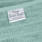 Serviettes turques classiques, ensemble de draps de bain en coton et serviettes côtelées surdimensionnées, ultra-douces et absorbantes, lot de 3 - 40 x 65