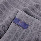 Serviettes turques classiques, ensemble de draps de bain en coton et serviettes côtelées surdimensionnées, ultra-douces et absorbantes, lot de 3 - 40 x 65