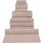 Ensemble de serviettes CTT 100 % coton turc, 8 ou 9 pièces, séchage rapide et absorbant