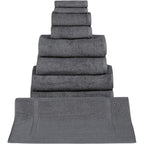 Ensemble de serviettes CTT 100 % coton turc, 8 ou 9 pièces, séchage rapide et absorbant