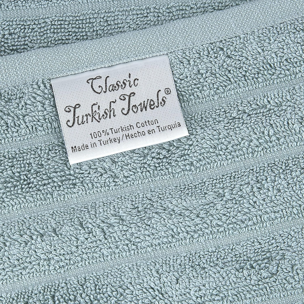Serviettes turques classiques, ensemble de draps de bain en coton et serviettes côtelées surdimensionnées, ultra-douces et absorbantes, lot de 3 - 40 x 65