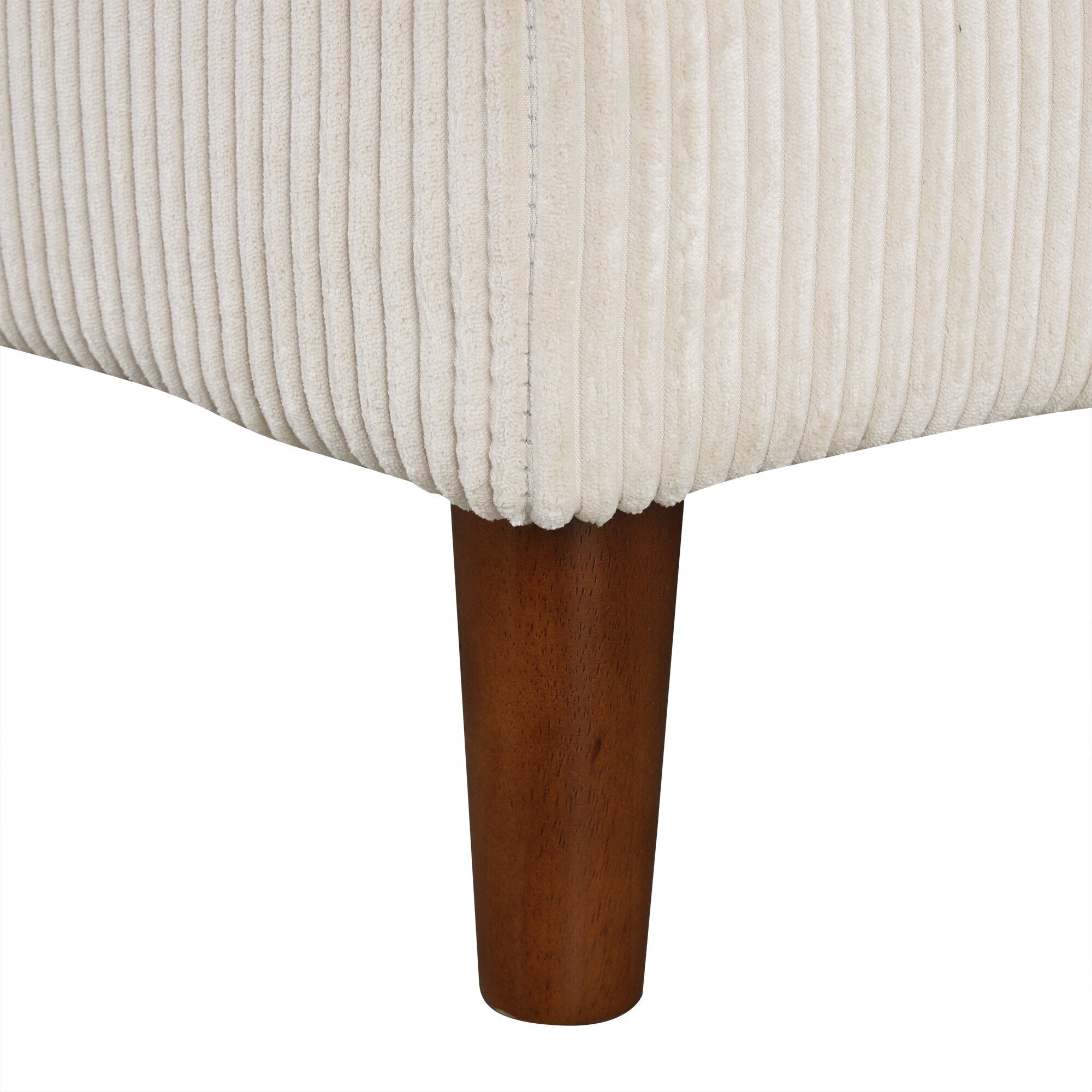 Canapé sectionnel classique en U 4 places avec coussins amovibles et pieds en bois massif pour salon ou bureau