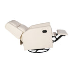 Fauteuil pivotant à bascule classique rembourré et inclinable manuellement