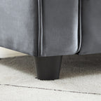 Canapé classique en velours avec cadre en bois dur, canapé rembourré, accoudoirs arrondis