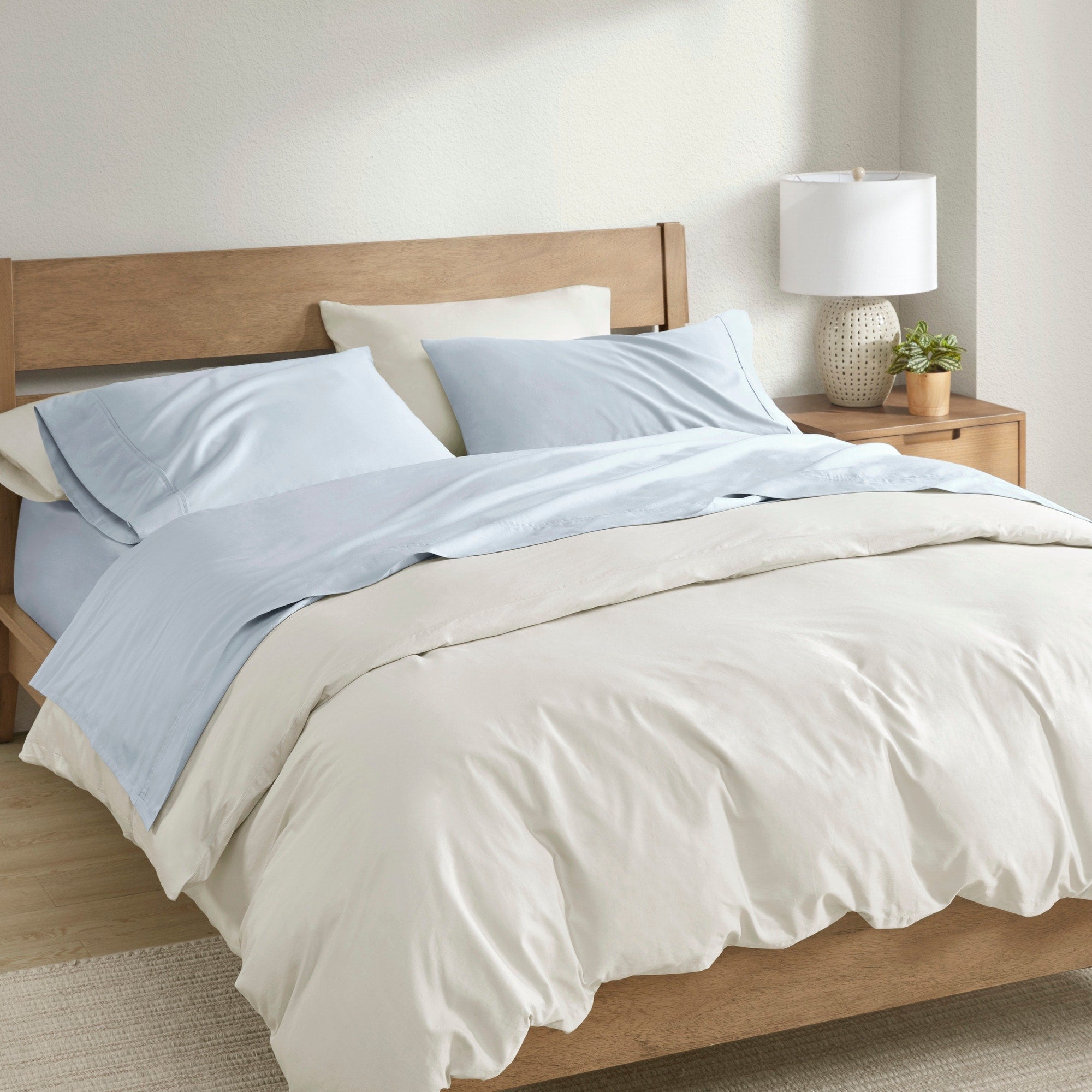 Ensemble de draps en coton Clean Spaces 300TC BCI