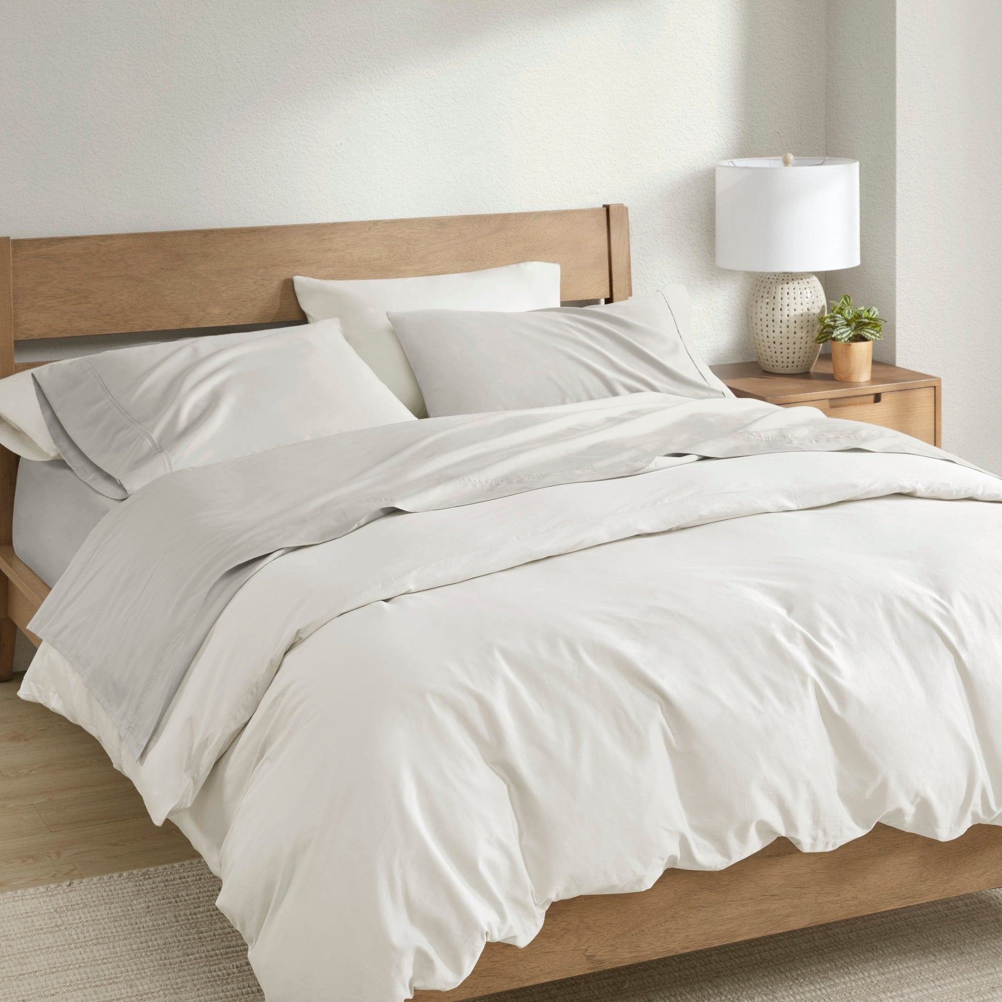 Ensemble de draps en coton Clean Spaces 300TC BCI