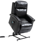 Fauteuil inclinable électrique Clihome en similicuir pour personnes âgées avec fonction massage