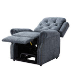 Fauteuil inclinable électrique Clihome en tissu chenille tricoté avec massage
