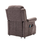 Fauteuil inclinable électrique Clihome en tissu chenille tricoté avec massage
