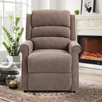 Fauteuil inclinable électrique Clihome en tissu chenille avec fonction massage
