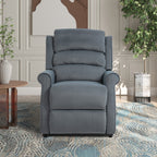 Fauteuil inclinable électrique Clihome en tissu chenille avec fonction massage