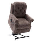Fauteuil inclinable électrique Clihome en tissu chenille tricoté avec massage