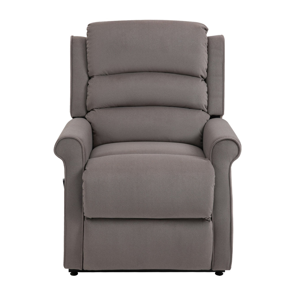 Fauteuil inclinable électrique Clihome en tissu chenille avec fonction massage