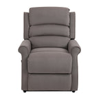 Fauteuil inclinable électrique Clihome en tissu chenille avec fonction massage