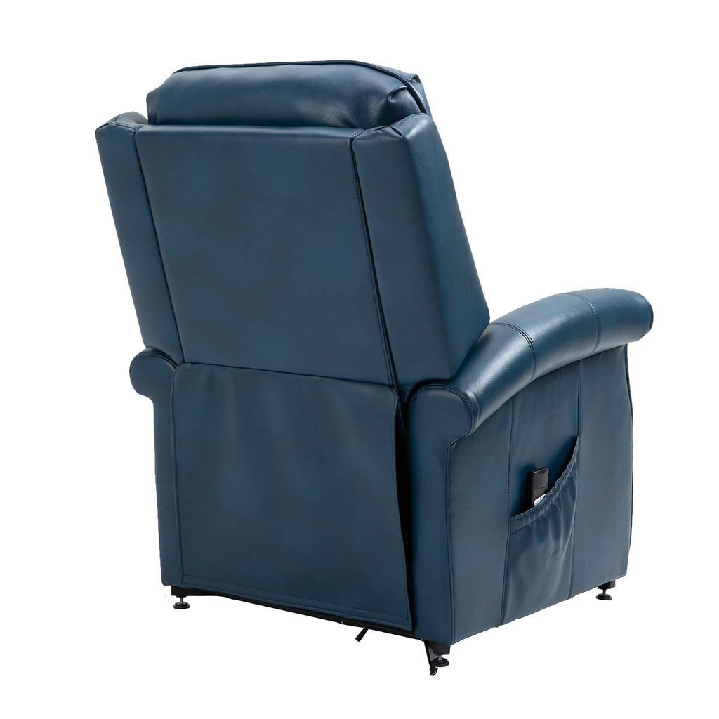 Fauteuil inclinable électrique Clihome en similicuir pour personnes âgées avec fonction massage
