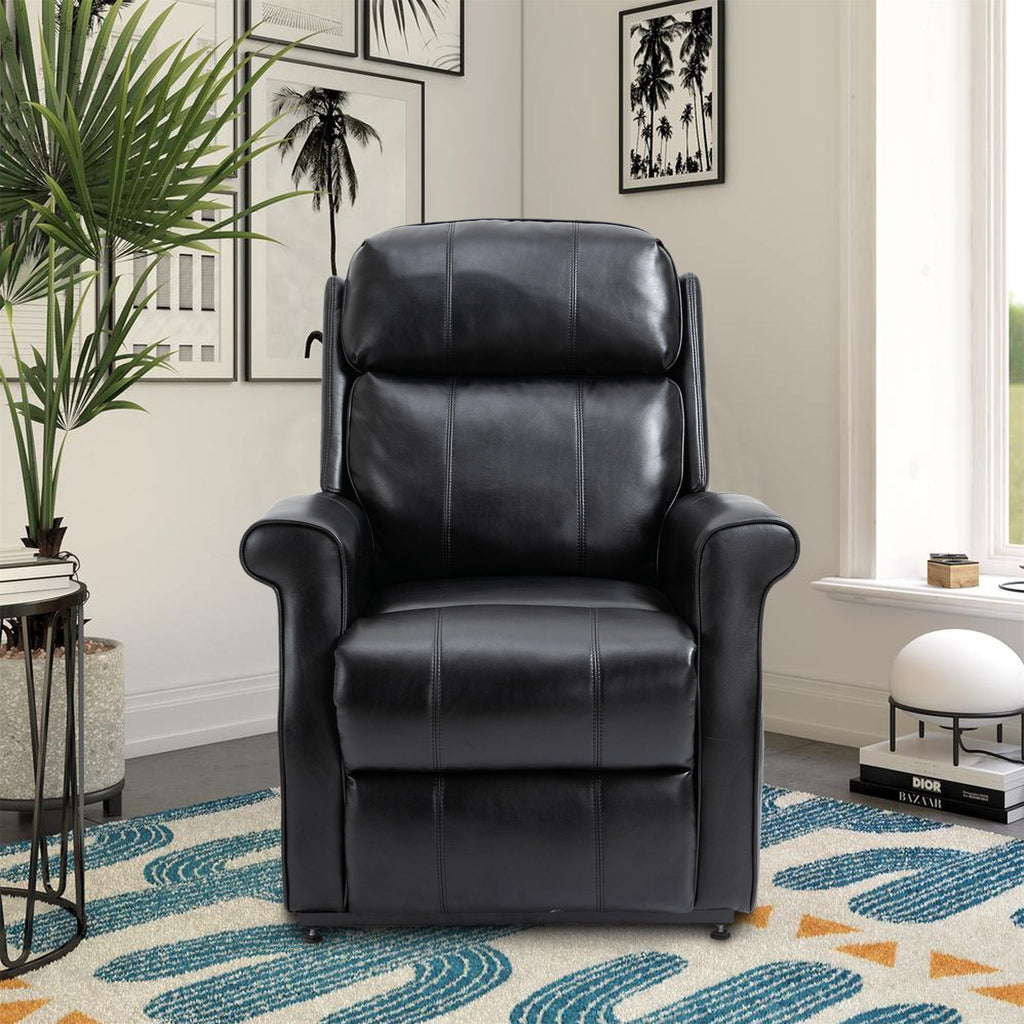 Fauteuil inclinable électrique Clihome en similicuir pour personnes âgées avec fonction massage
