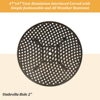 Ensemble de salle à manger d'extérieur Clihome 5 pièces en fonte d'aluminium