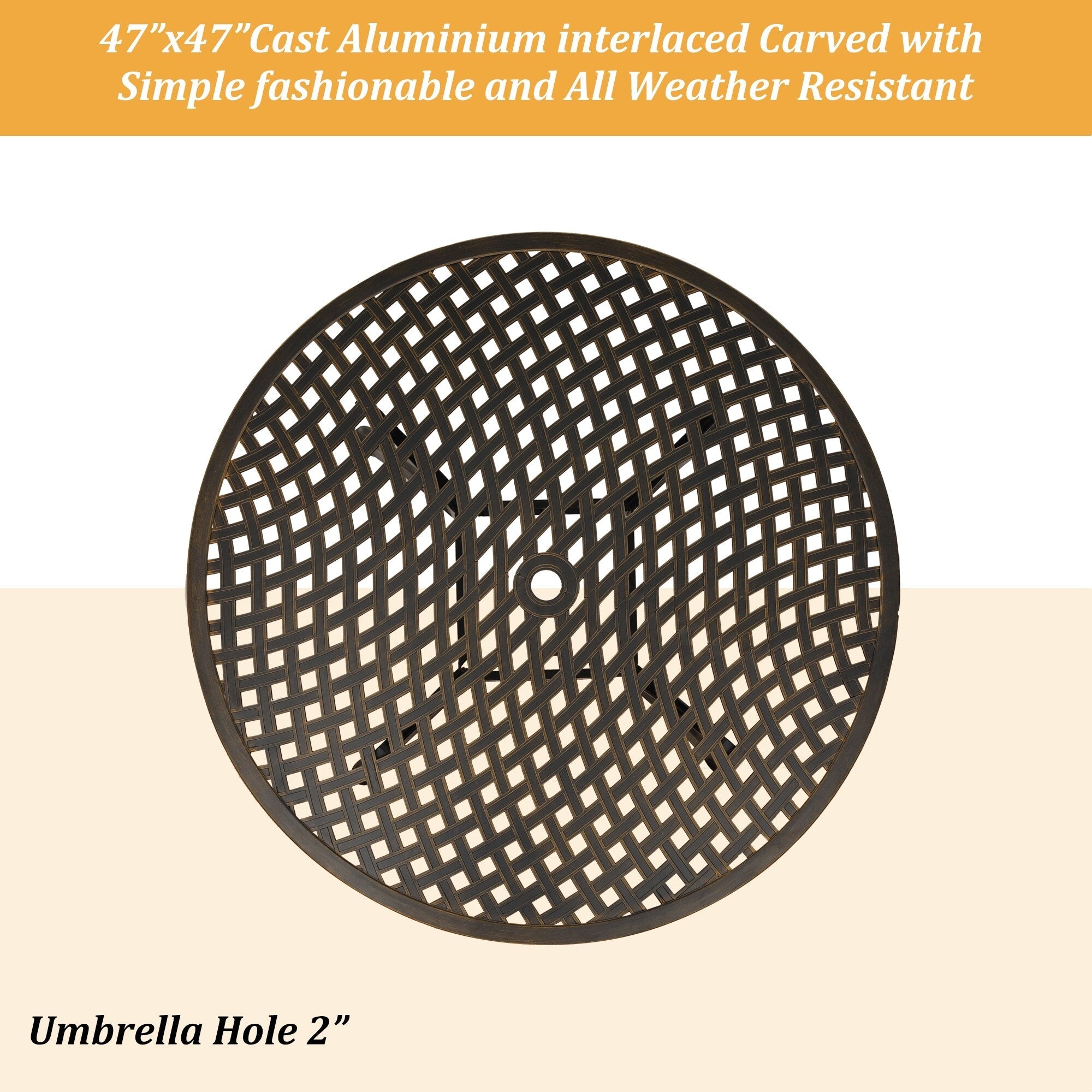 Ensemble de salle à manger d'extérieur Clihome 5 pièces en fonte d'aluminium