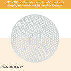 Ensemble de salle à manger d'extérieur Clihome 5 pièces en fonte d'aluminium