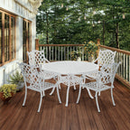 Ensemble de salle à manger d'extérieur Clihome 5 pièces en fonte d'aluminium