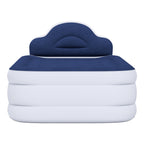 Matelas gonflable en forme de nuage avec cordon d'alimentation intégré, tête de pompe fixe et tête de lit gonflable