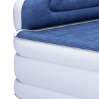 Matelas gonflable en forme de nuage avec cordon d'alimentation intégré, tête de pompe fixe et tête de lit gonflable