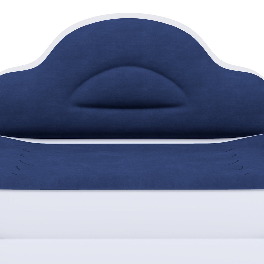 Matelas gonflable en forme de nuage avec cordon d'alimentation intégré, tête de pompe fixe et tête de lit gonflable