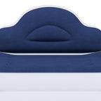 Matelas gonflable en forme de nuage avec cordon d'alimentation intégré, tête de pompe fixe et tête de lit gonflable