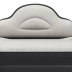 Matelas gonflable en forme de nuage avec cordon d'alimentation intégré, tête de pompe fixe et tête de lit gonflable