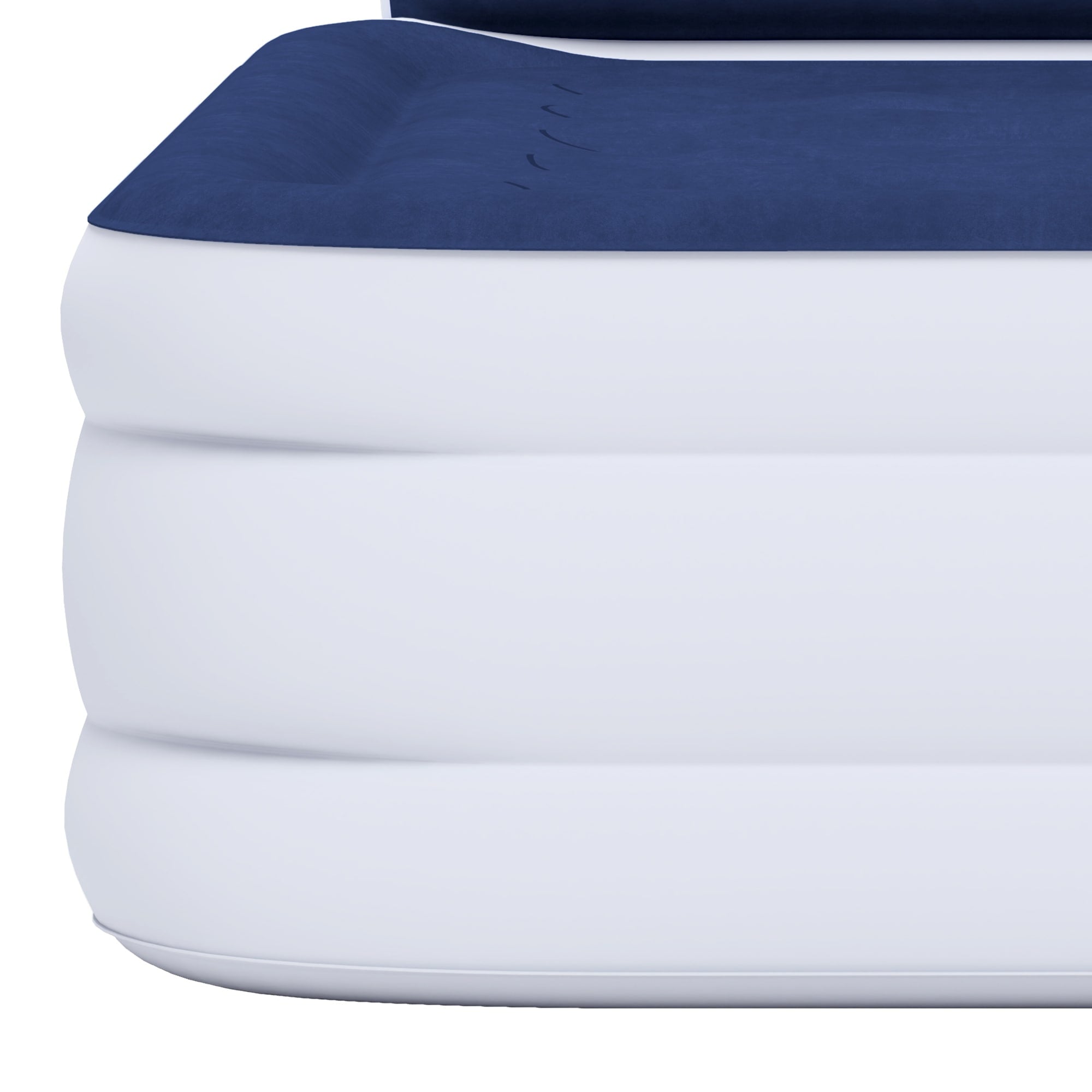 Matelas gonflable en forme de nuage avec cordon d'alimentation intégré, tête de pompe fixe et tête de lit gonflable