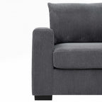 Canapé 2 places en velours côtelé Coastal Haven