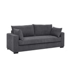 Canapé en velours côtelé Coastal Haven, tissu en velours côtelé doux pour les salons, les espaces invités ou les maisons de vacances