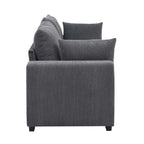 Canapé en velours côtelé Coastal Haven, tissu en velours côtelé doux pour les salons, les espaces invités ou les maisons de vacances