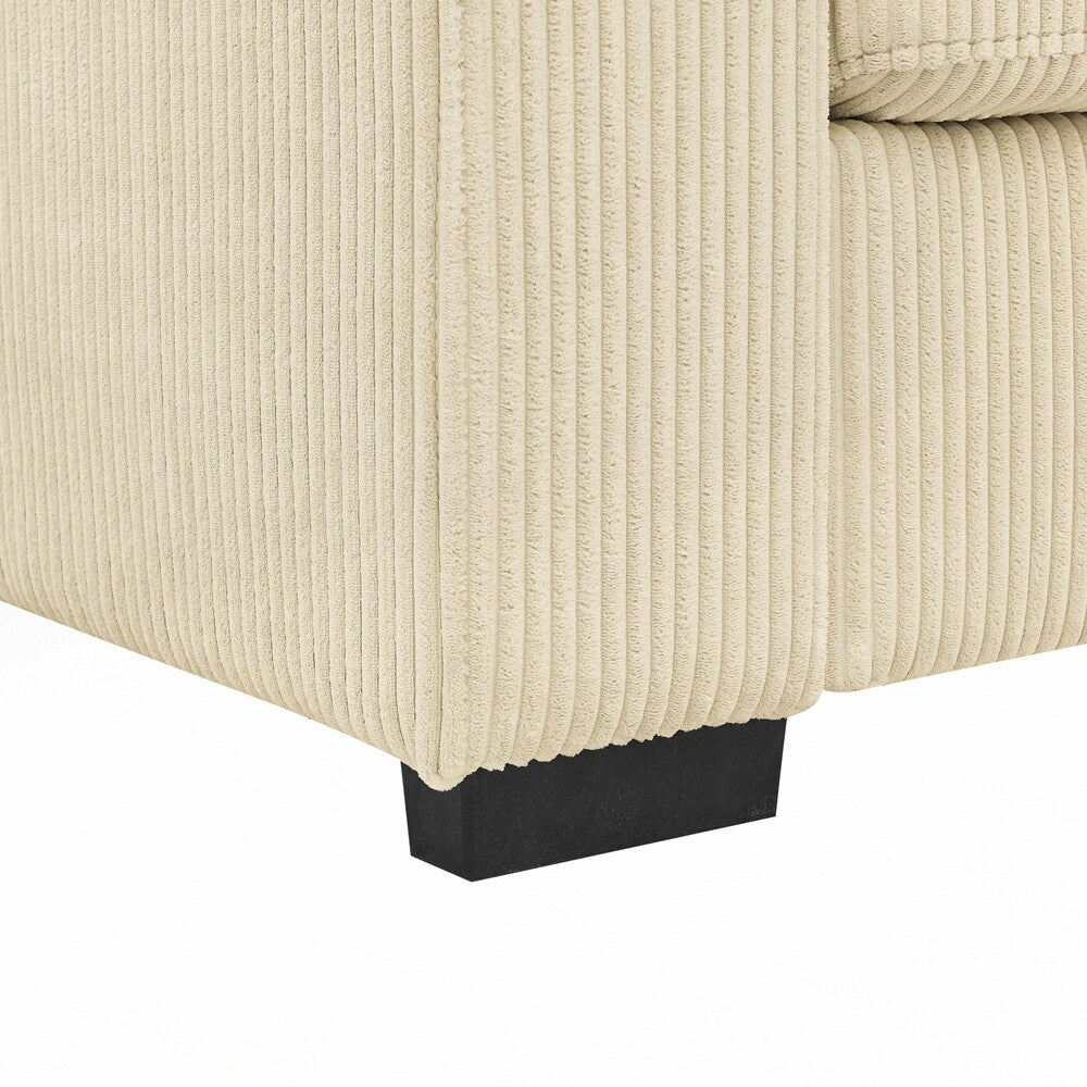 Canapé 2 places en velours côtelé Coastal Haven