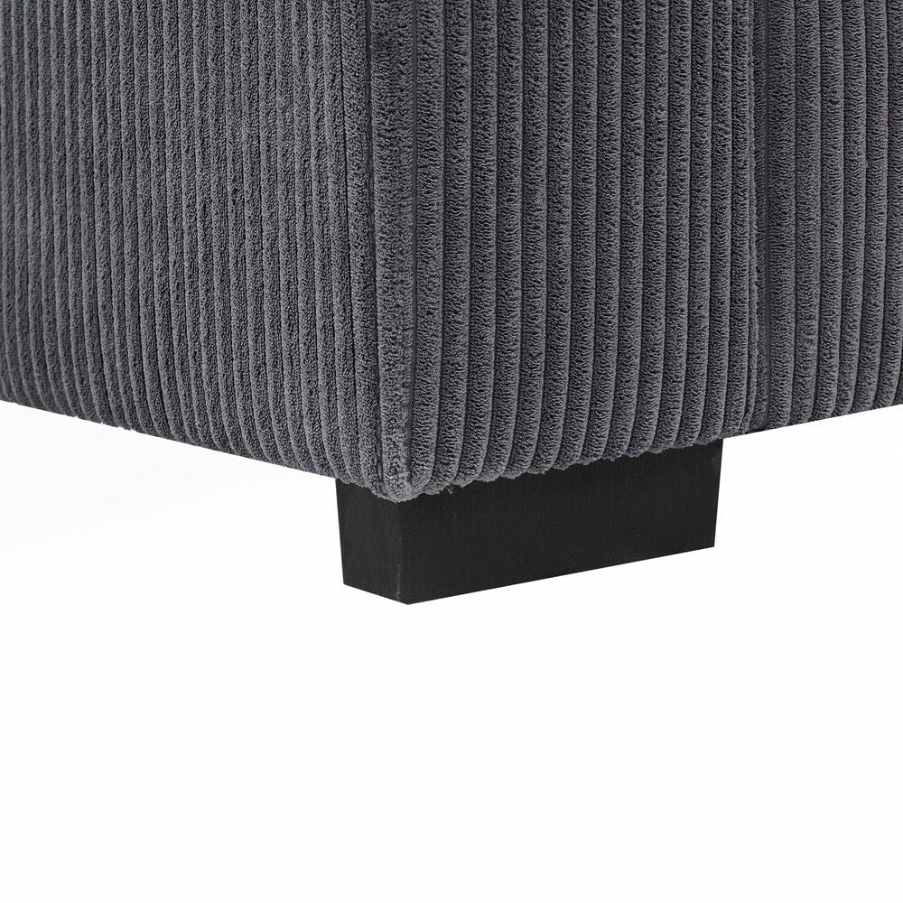 Canapé 2 places en velours côtelé Coastal Haven