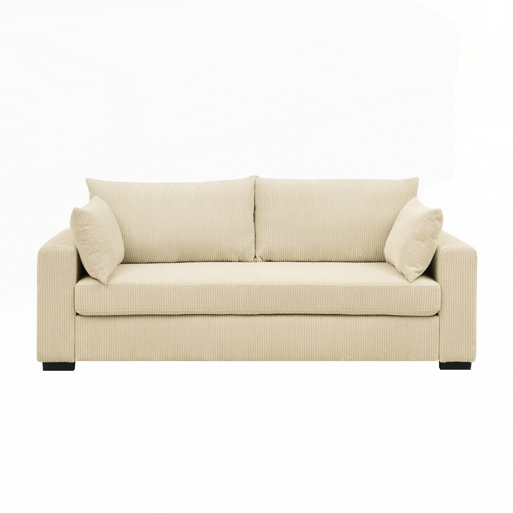 Canapé 2 places en velours côtelé Coastal Haven